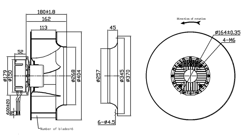 YUTEC 380VAC 400mm backward curved centrifugal fans with 102motor for kitchen YUTEC 380VAC 400mm backward curved centrifugal fans with 102motor for kitchen